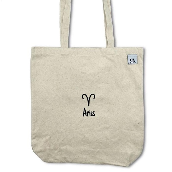 Aries Astrology / Zodiac embroidered tote bag - Picture 1 of 3